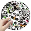 50pcs wholesale panda cute cartoon Waterproof PVC Stickers Pack For Fridge Car Suitcase Laptop Notebook Cup Phone Desk Bicycle Skateboard Case.