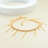 Anklets 18K Gold Plated Micro Inlaid Zircon Copper Alloy Jewelry Wholesale Women's Anklet Fashion