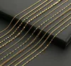 Chains Fashion Copper Plated Gold Chain Necklace For Men Women Multi-style Twist Box Beads Male Jewelry GiftChains4928636