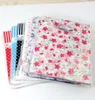 100Pcs Printing Flower Thicken Plastic Bags For Cute Charms Earrings Jewelry Packaging 1520cm3466813