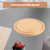 Decorative Figurines Round Cutting Board For Countertop Tray Christmas Wood Boards Kitchen Chopping Wooden Pine
