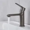 Bathroom Sink Faucets Basin Faucet Deck Mounted And Cold Water Mixer Tap Matte Black Kitchen Lavatory Brass Faucts