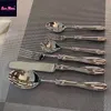 Set di stoviglie tedesco Highend in acciaio inossidabile 316 creativo cucchiaio forchetta romana squisito set da tavola occidentale tavolo da pranzo da cucina 231213