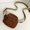 Bolsas de noche Mujeres Pana Crossbody Bolsa Casual Multi Capa Hombro Suave Pequeño Cuadrado Satchel Hobo Travel Holiday Monedero