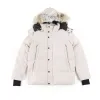 12 Farben Designerkleidung Top Qualität Kanada G08 G29 Echtpelz Herrenjacke Damenmantel Weiße Ente Daunenjacken Winterparka