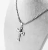 Anhänger Halsketten Für Herren Damen Trendy Religiöses Kreuz DIY Schmuckschatulle Kette 316L Langes Halsband Quadratische Perlenketten Zubehör6178198