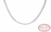 Lekani Mesh Chain Choker Necklace Cool Men's Fine Jewelry 4mm 50cm 925 Sterling Silver Round 20inchs Chains3287104