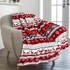 Koce Święta Bożego Narodzenia Elk Płatki Snowflake Spling Koc przytulne ciepłe łóżko na sofę domową All Seasons Prezenty 231213