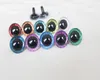 Doll Accessories 20pcs---9-12-14--16-18- 20 -24--30-35mm clear 3D glitter eyes plastic safety toy eyes long stem glitter fabric washer 231213
