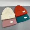 Chapéu de malha Beanie Inverno Quente Designer Caps Qualidade Homens Mulheres Casual Bonnet Knit Cap Clássico Sólido Unissex Minimalista Calor Moda Temperamento Chapéus