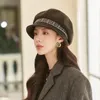 Berretti 2024 della Corea di Stile della Donna di Inverno Berretto Cappelli Delle Signore di Modo All'aperto Casual Pittore Ragazza Francia Cap Femminile Quotidiano Artista