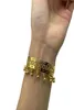 Bangle 1pcs 24k Gold Color Ethiopian Jewelry Bangles For Women Luxury Dubai Ramadan Ball Bracelet AfricanArab Weeding Gift4418265