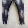 Mens Jeans Slim Skinny Pencil Pants Slimming Man Emaciated Casual Trousers Men European Zipper Pocket Classic Pant Grey Jean Bootcut dsquare d2 dsqs dsq2s 0X6Y