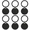 Dog Training Obedience 50Sets Round Blank Tags Personalized Pet Plate Medal Key Rings Customized Collar For Kitten Dogs Antilost Pendant 231212
