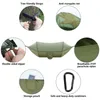 Portaledges Camping Hammock med Mosquito Net Popup Light Portable Outdoor Parachute Hammocks Swing Sleeping Stuff 231212