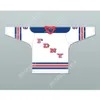 CONCEPTION DE JERSEY DE HOCKEY FDNY BRAVEST 9 BLANC personnalisé surpiqué S-M-L-XL-XXL-3XL-4XL-5XL-6XL