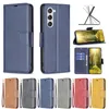 S24 Fundas tipo billetera de cuero retro de grano de oveja para Samsung S24 Plus A05 A05S A35 A55 A15 S23 FE A25 Soporte para tarjeta de identificación de crédito Funda con tapa Funda para hombre con correa