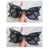 Sonnenbrille Marke Designer Steampunk Diamant Stern Fledermaus Frauen Für Männer Trendy Halloween Sonnenbrille Vintage Luxus Übergroße Shades