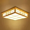 Luzes de teto estilo japonês lâmpada tatami led iluminação de teto de madeira sala de jantar quarto lâmpada sala de estudo casa de chá 0033185f