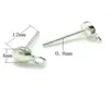20pcslot 925 Sterling Silver Earring Nålar Hitta för DIY -hantverksmycken 08x4x12mm WP0573941440