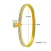 Bangle Office/Career Key Full Stone Jewelry For Women Cuff Charm Bangles Crystal African Spain Dubai Bracelets