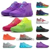 NY 2023 LAMELO BALL MB 01 Basketskor Rick Red Green and Morty Galaxy Purple Blue Grey Black Queen Buzz City Melo Sports Shoe Trainner Sneakers Yellow Top Qu hary