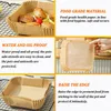 Candles 50 100Pcs Air Fryer Disposable Paper Accessories Square Round Oil proof Liner Non Stick Mat for Kitchen Oven Baking 231212