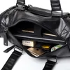 Duffel Bags Luxury Style Mens Leather Travel Bag PU Handväskor Male Travel Duffel Påsar Tote Högkvalitativ män Business Messenger Shoulder Bag 231213