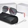 Marke Vintage Aluminium Polarisierte Sonnenbrille Klassische Pilot Sonnenbrille Beschichtung Objektiv Shades Für Männer Frauen Vollen Satz Von Box230M