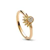 Bröllopsringar 2023 Summer Women Fashion Sun Moon Star Ring Elegant Temperament Sparkling Finger Party Jewelry Accessories Gift 231213