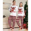 Familjsmatchande kläder Familj Julmatchande pyjamas Set Xmas Father Mother Kids kläder Pyjamas Mamma och dotter Son Sleepwear Look Outfits 231212