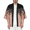 Roupas étnicas Moda Japonês Desenhos Animados Impresso Praia Kimono Yukata Camisa Haori Verão Casual Homens Mulheres Tops Cardigan