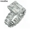 Vecalon 2019 Vintage Princess Cut Ring 925 Sterling Zilver 6ct Diamond Engagement Wedding Band Ringen Voor Vrouwen Vinger Jewelry1242190