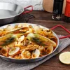 Pannor guld paella spanska skaldjur rispanna sallad pasta platta har öron wok pan koreansk stekt kycklingost bakad köksredskap 231213