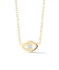 GEMNICE SMEEXKE Fashion Minimalist 925 Sterling Silver 14K Gold Plated Round Zircon Diamond Eye Pendant Necklace For Women4669696