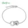 SANTUZZA 100 Bracciale in argento sterling 925 per donna Leopardo Pantera Verde Nero Spinello Bianco Zirconia Gioielleria raffinata regolabile 2108711452