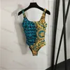 Imprimir para mujer de una pieza de diseñador traje de baño de playa de verano traje de baño para niñas Bikini sexy