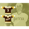 مخصص بول ستيوارت 3 Binghamton Broome Dusters Brown Hockey Jersey Top Top Top Sitched S-L-XL-XXL-3XL-4XL-5XL-6XL