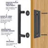 Serrature per porte Tirare Maniglia in legno da incasso a filo per armadio Armadio Interno scorrevole Fienile 3545MM Set di ferramenta per mobili y231212