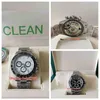 Clean Box 904L 12 5mm Men Watch CAL 4130 Movement Chronograph Work 40mm Cosmograph panda 116500 116520 waterproof Automatic mechan324f