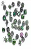 Royalbeier 36pcslot Stili misti di strass Pendenti in metallo 12mm Bottone a pressione Gioielli per fai da te Scatta Bracciale Eearrings Jewelry3060013