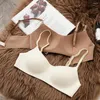 BRAS Femmes Soutien-gorge sans couture Bralette sans fil Petite poitrine Soild Rembourré Brassière Tube Top Femme Intime Push Up Sous-vêtements Adolescent