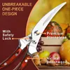 Kitchen Knives Chicken Bone Shears Stainless Steel Scissors Duck Fish Cutter Scale Clean Cook Knife y231213