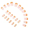 Kunstnagels 24 stuks nagelpatch manicure nep afneembaar voor vrouwen druk op abs decoratief