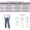 Männer Jeans Elastische Gerade Rohr High Street Multi Taschen Vintage Lose Arbeitskleidung Casual Denim Hosen Für Männer Mode 2023