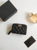Designer wallet card holder CC wallet designer men wallet Luxury Fashion Business Card Holder Caviar Women's Mini Wallets Genuine Leather Luxury Black with box