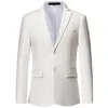 Costumes pour hommes de haute qualité couleur unie tout élégant beau tendance Boutique costume d'affaires décontracté Polyester quatre saisons Blazers