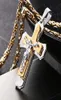 Naszyjnik łańcuchowy łańcucha ze stali nierdzewnej Naszyjnik Naszyjka dla mężczyzn Jezus Piece Krzyż biżuteria 2228 Quot Long FC0831699248