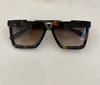 Flat Top Solglasögon Gold Black/Black Smoke Men Designer Solglasögon Shades Sunnies Gafas de Sol UV400 Eyewear With Box