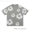 Denim Tears T Shirt Men's Designer Shirts Floral Graphic Tees Harajuku Oversized Shirt Streetwear Woman Tshirts Spring And Summer Tops Tees 324